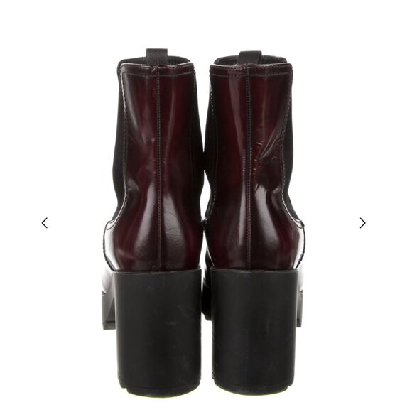 Prada Patent Leather Chelsea Boots Women's Size: 9 | IT 39 - Picture 4 of 5